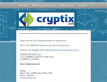 Tablet Screenshot of cryptix.com